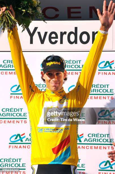 Tour Romandie 2009, Stage 3Podium, Rabon Frantisek Yellow Jersey, Team Columbia Celebration Joie Vreugde /Yverdon Les Bains - Yverdon Les Bains Team...