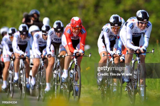 Tour Romandie 2009, Stage 3Team Saxo Bank , Cancellara Fabian , Bak Lars , Haedo Juan Jose , Lund Anders , Mccartney Jason , Sorensen Chris Anker ,...