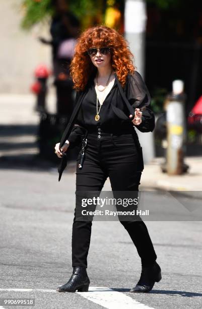 Actress Natasha Lyonne is seen walking in soho on July 2, 2018 in New York City.