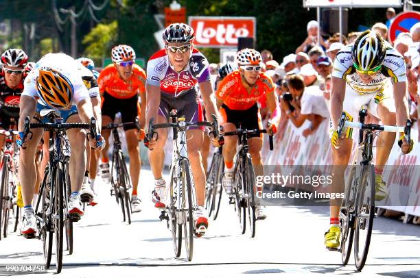 Eneco Tour 2009, Stage 4 Arrival Sprint, Farrar Tyler , Van Avermaet Greg , Francesco Gavazzi / Edvald Boasson Hagen / Arrivee Aankomst /Hasselt -...