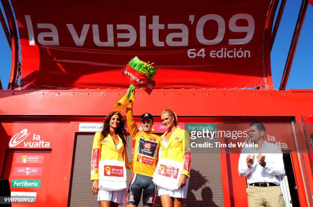 64Th Tour Of Spain - Vuelta, Stage 9Podium, Valverde Alejandro Yellow Jersey, Abraham Olano / Celebration Joie Vreugde /Alcoy - Xorret Del Cati /...