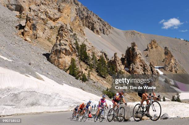 61Th Criterium Dauphine Libere, Stage 6Illustration Illustratie, Peleton Peloton, Col D'Izoard, Casse Deserte, Mountains Montagnes Bergen, Landscape...