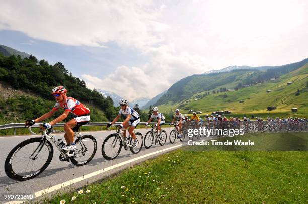 Tour Of Suisse, Stage 3Illustration Illustratie, Lukmanierpass, Peleton Peloton, Mountains Montagnes Bergen, Landscape Paysage Landschap, Team Saxo...