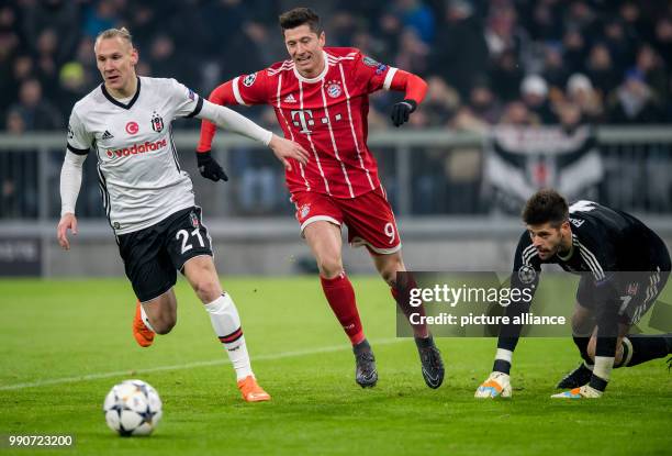 Germany, Munich, Allianz Arena: Soccer, UEFA Champions League, Round of Sixteen, FC Bayern Munich vs Besiktas Istanbul: Bayern Munich's Robert...