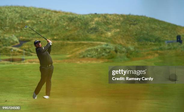 Donegal , Ireland - 3 July 2018; Shane Lowry of Ireland during a practice round ahead of the Dubai Duty Free Irish Open Golf Championship at...