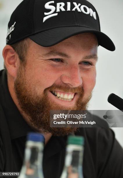 Donegal , Ireland - 3 July 2018; Shane Lowry of Ireland during a press conference ahead of the Dubai Duty Free Irish Open Golf Championship at...