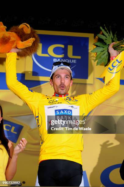 Tour De France 2009, Stage 1Podium, Cancellara Fabian Yellow Jersey, Prince Albert Ii , Gele Trui Maillot Jaune, Celebration Joie Vreugde/ Monaco -...