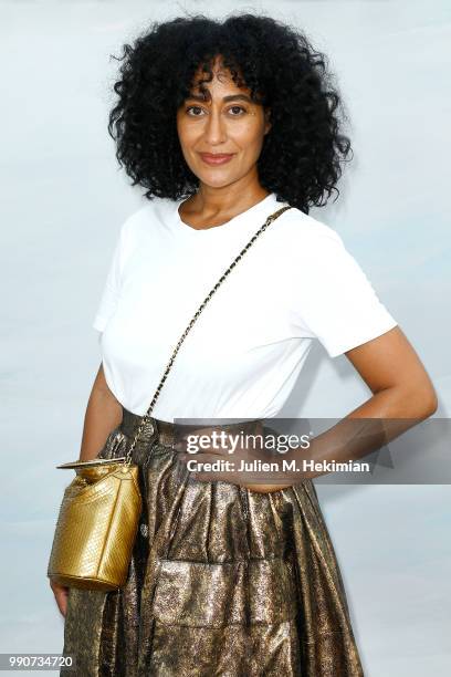 Tracee Ellis Ross attends the Chanel Haute Couture Fall Winter 2018/19 show at Le Grand Palais on July 3, 2018 in Paris, France.