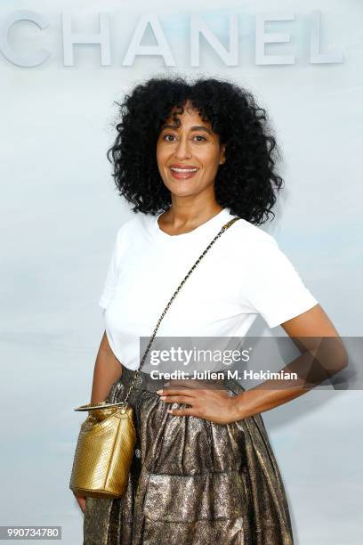 Tracee Ellis Ross attends the Chanel Haute Couture Fall Winter 2018/19 show at Le Grand Palais on July 3, 2018 in Paris, France.