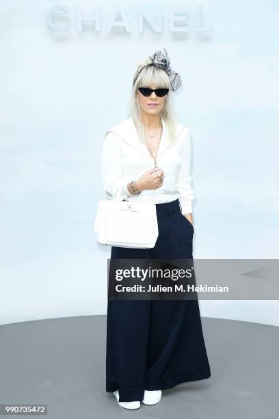 Lily Allen attends the Chanel Haute Couture Fall Winter 2018/19 show at Le Grand Palais on July 3, 2018 in Paris, France.