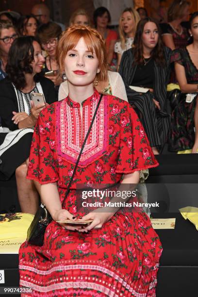 Vanessa Burk attends the Lena Hoschek show during the Berlin Fashion Week Spring/Summer 2019 at ewerk on July 3, 2018 in Berlin, Germany.