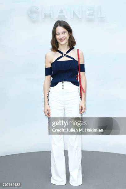 Rebecca Marder attends the Chanel Haute Couture Fall Winter 2018/19 show at Le Grand Palais on July 3, 2018 in Paris, France.