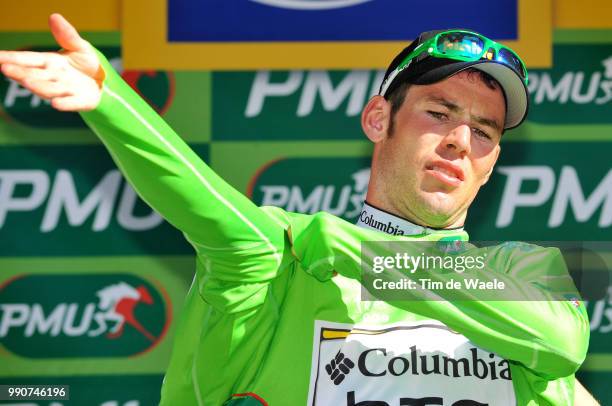 Tour De France 2009, Stage 12Podium, Cavendish Mark Green Jersey, Celebration Joie Vreugde, Groene Trui Maillot Vert /Tonnerre - Vittel , Rit Etape,...