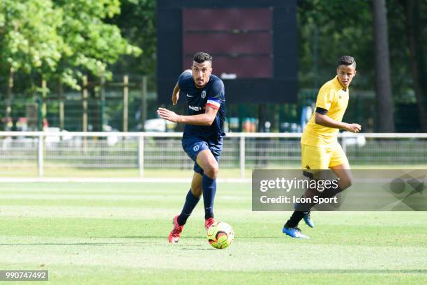 Redouane Kerrouche of Paris FC during the friendly match between Orleans and Paris FC on June 29, 2018 in Clairefontaine, France.