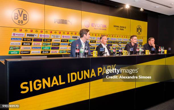 Borussia Dortmund present the new head of player's department Sebastian Kehl on July 3, 2018 in Dortmund, Germany.