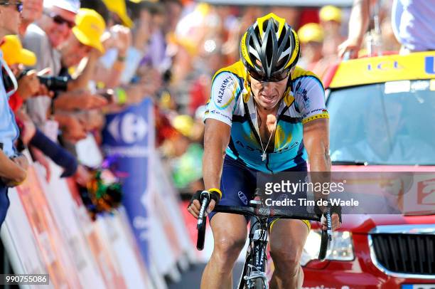 Tour De France 2009, Stage 15Arrival, Armstrong Lance Deception Teleurstelling, Arrivee Aankomst /Pontarlier - Verbier Rit Etape, Tdf, Ronde Van...