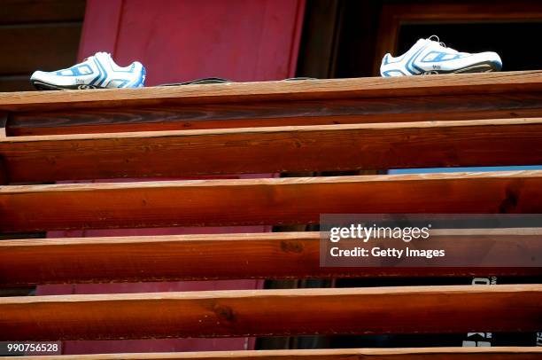 Tour De France 2009, Restdayillustration Illustratie, Schoenen Chaussures Shoes Specialized, Team Saxo Bank , Jour De Repos, Rustdag, Sion , / Tdf,...