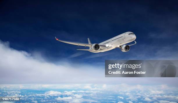 gerneric aircraft in flight - aircraft planes aaron foster stock pictures, royalty-free photos & images