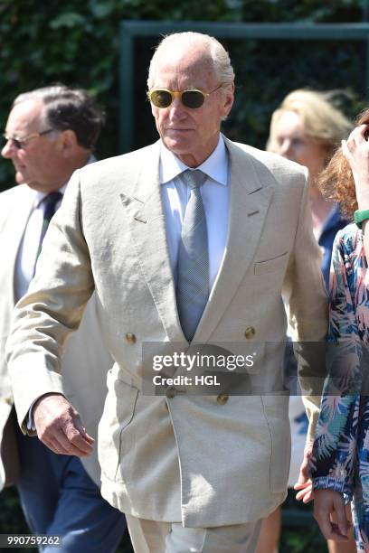 Charles Dance seen outside Wimbledon AELTC on July 3, 2018 in London, England.