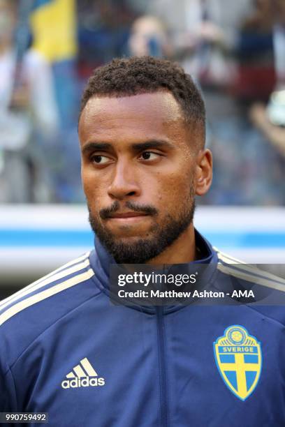 Isaac Kiese Thelin of Sweden looks on during the 2018 FIFA World Cup Russia Round of 16 match between Sweden and Switzerland at Saint Petersburg...