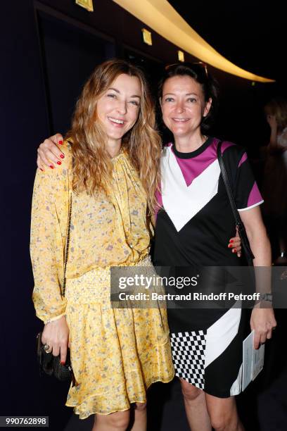 Arabelle Reille-Mahdavi and her sister attend the Stephane Rolland Haute Couture Fall Winter 2018/2019 show as part of Paris Fashion Week on July 3,...