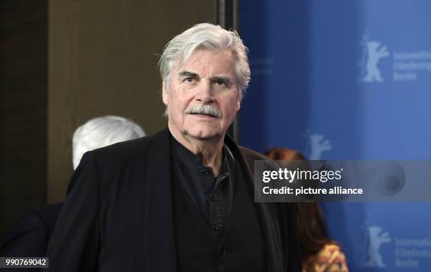 Actor Peter Simonischek attends a photocall of the film "The Interpreter" which competes in the Berlinale in the "Berlinale Special" category of the...