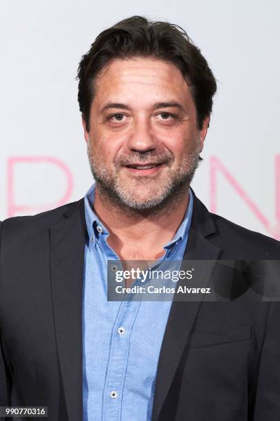 Actor Enrique Arce attends 'Amor en Polvo' photocall at the Sala Equis cinema on July 3, 2018 in Madrid, Spain.