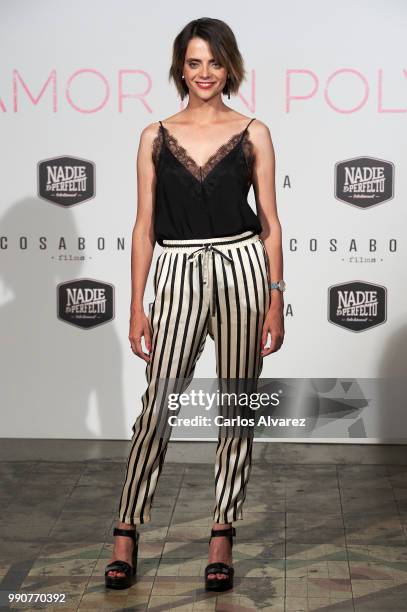 Actress Macarena Gomez attends 'Amor en Polvo' photocall at the Sala Equis cinema on July 3, 2018 in Madrid, Spain.