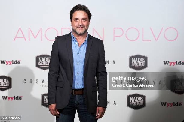 Actor Enrique Arce attends 'Amor en Polvo' photocall at the Sala Equis cinema on July 3, 2018 in Madrid, Spain.