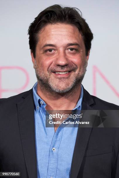 Actor Enrique Arce attends 'Amor en Polvo' photocall at the Sala Equis cinema on July 3, 2018 in Madrid, Spain.