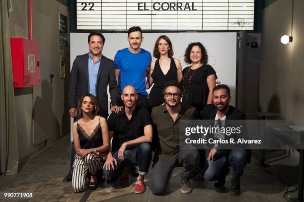 Actors Enrique Arce, Luis Miguel Segui, Lorena Lopez, Maria Minguez, Macarena Gomez, director Suso Imbernon, director Juanjo Moscardo and producer...