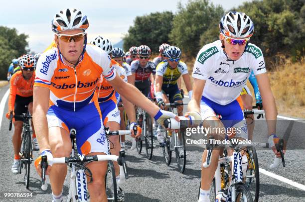 64Th Tour Of Spain - Vuelta, Stage 19Lars Boom , Gesink Robert White Jersey/ Ravitaillement Bevoorrading, Avila - La Granja Real Fabrica De Cristales...