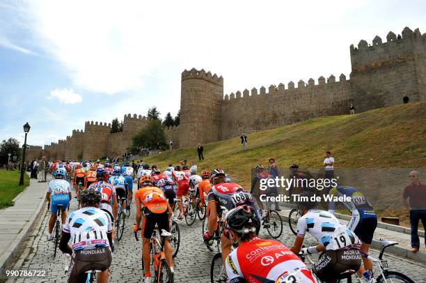 64Th Tour Of Spain - Vuelta, Stage 19Illustration Illustratie, Start Depart, Peleton Peloton, Avila City Ville Stad, Wall Mur Muur, Landscape Paysage...