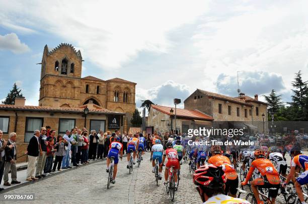 64Th Tour Of Spain - Vuelta, Stage 19Illustration Illustratie, Start Depart, Peleton Peloton, Avila City Ville Stad, Wall Mur Muur, Landscape Paysage...
