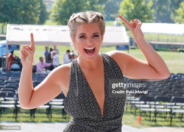 Country music star and AMERICAN IDOL alum Lauren Alaina at the 2018 A Capitol Fourth rehearsals at U.S. Capitol, West Lawn on July 3, 2018 in...