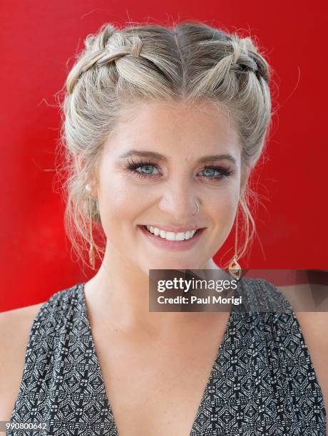 Country music star and AMERICAN IDOL alum Lauren Alaina backstage at the 2018 A Capitol Fourth rehearsals at U.S. Capitol, West Lawn on July 3, 2018...