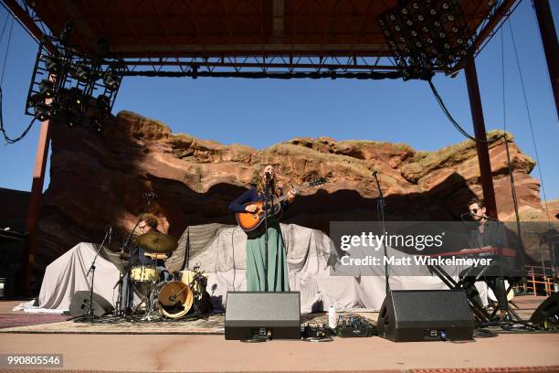 Jill Andrews performs at Red Rocks Amphitheatre on July 1, 2018 in Morrison, Colorado.