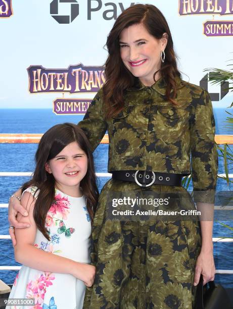 Actress Kathryn Hahn and daughter Mae Sandler attend Columbia Pictures and Sony Pictures Animation's World Premiere of 'Hotel Transylvania 3: Summer...