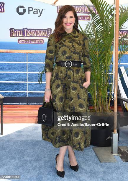 Actress Kathryn Hahn attends Columbia Pictures and Sony Pictures Animation's World Premiere of 'Hotel Transylvania 3: Summer Vacation' at Regency...