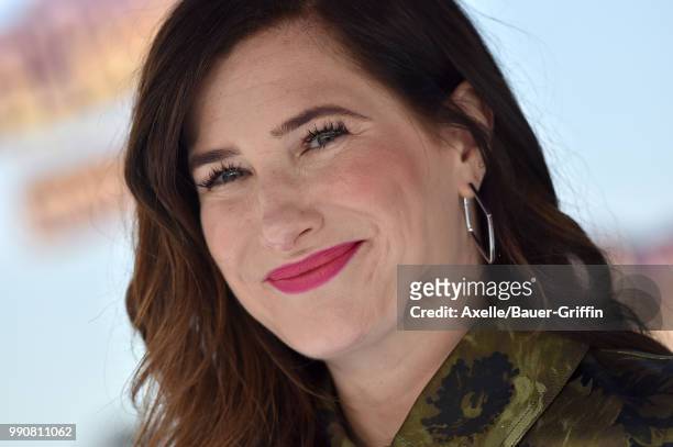 Actress Kathryn Hahn attends Columbia Pictures and Sony Pictures Animation's World Premiere of 'Hotel Transylvania 3: Summer Vacation' at Regency...