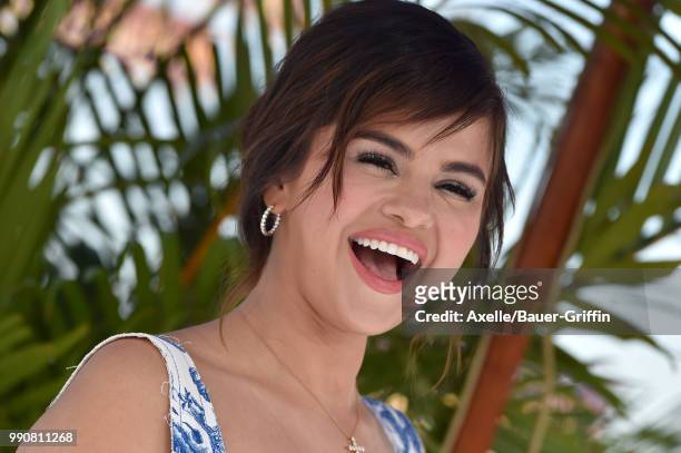 Actress Selena Gomez attends Columbia Pictures and Sony Pictures Animation's World Premiere of 'Hotel Transylvania 3: Summer Vacation' at Regency...