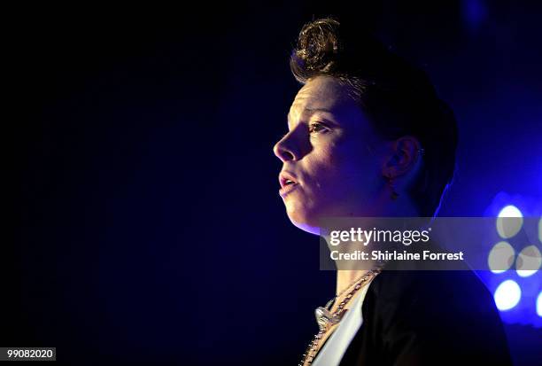 Elly Jackson of La Roux performs at Manchester Academy on May 11, 2010 in Manchester, England.