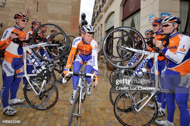 Team Rabobank Training 2010Illustration Illustratie, Village Ville Stad Vera, Sebastian Langeveld , Nick Nuyens , Paul Martens , Robert Gesink...