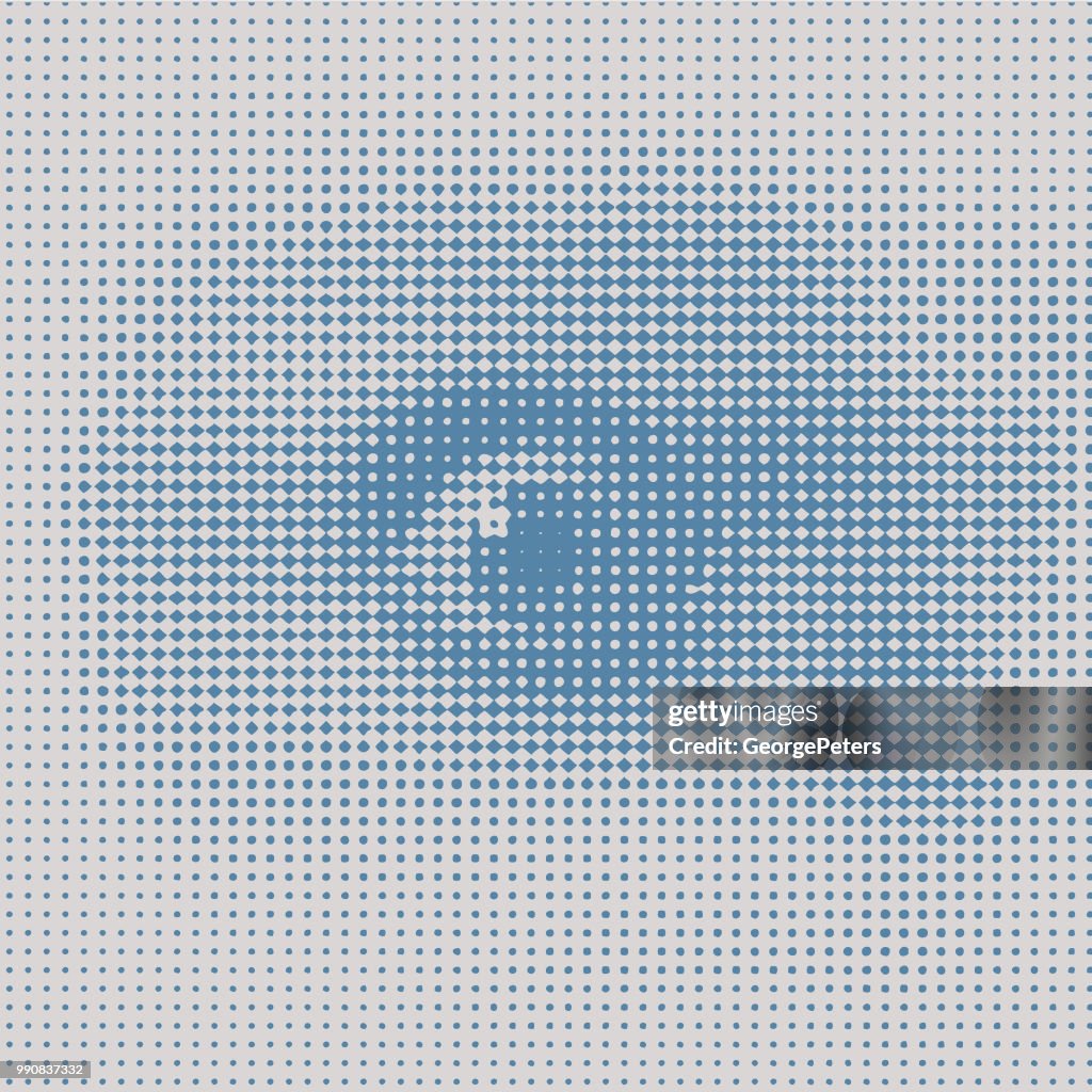 Close up of eye with shocked expression