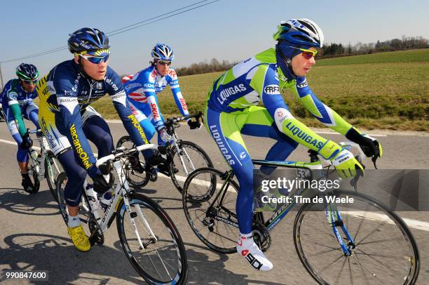 Paris - Nice 2010, Stage 2Koen De Kort / Jens Mouris / Mauro Finetto / Laurent Mangel / Contres - Limoges // Rit Etape, Tim De Waele