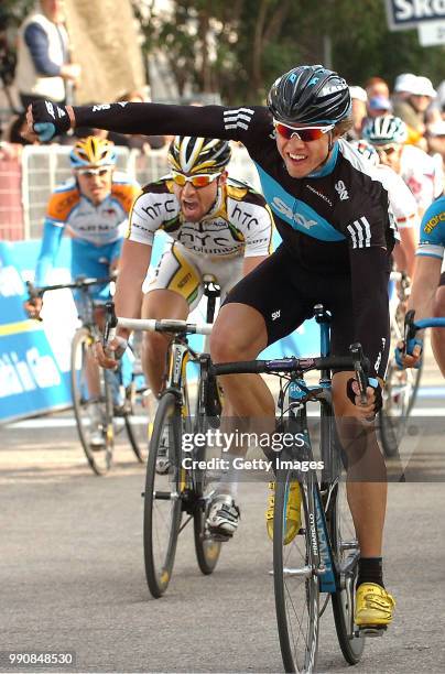 Tirreno - Adriatico, Stage 7Arrival, Edvald Boasson Hagen Celebration Joie Vreugde, Civitanova Marche - San Benedetto Del Tronto // Rit Etape, Tim De...