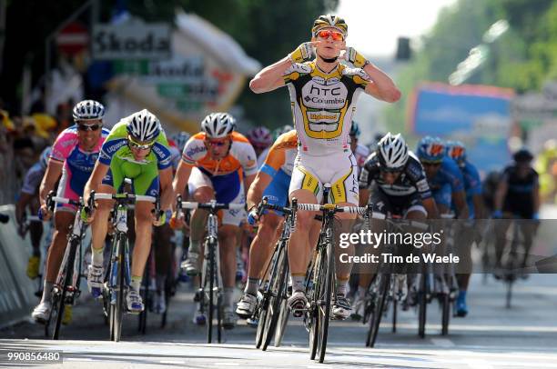 93Th Giro D'Italia 2010, Stage 18Arrival, Andre Greipel Celebration Joie Vreugde, Julian Dean , Tiziano Dall'Antonia / Greg Henderson / Danilo Hondo...