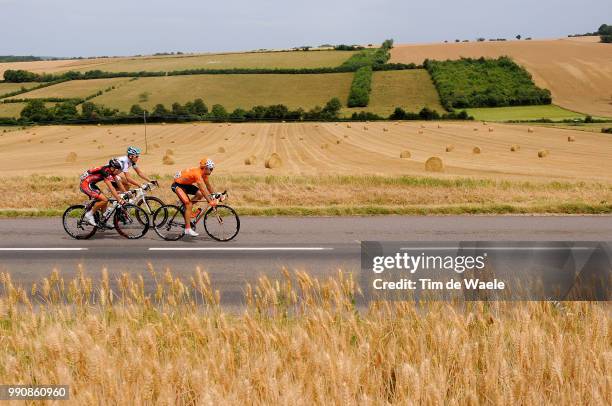 97Th Tour De France 2010, Stage 6Perget Mathieu / Lang Sebastian / Perez Moreno Ruben / Illustration Illustratie, Landscape Paysage Landschap,...