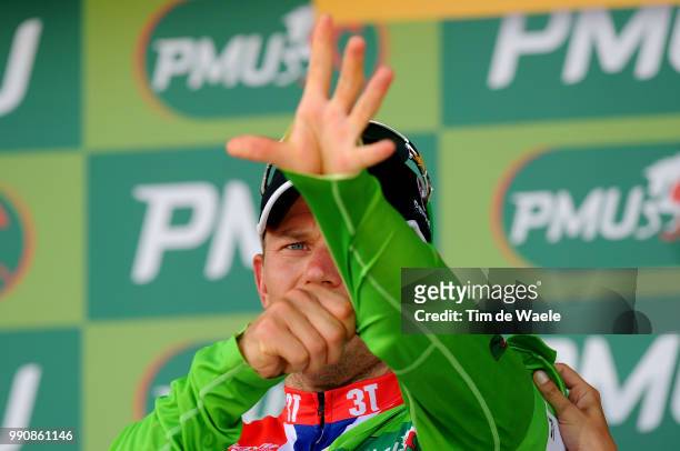 97Th Tour De France 2010, Stage 6Podium, Hushovd Thor Green Jersey, Celebration Joie Vreugde, Montargis - Gueugnon / Ronde Van Frankrijk, Tdf, Rit...