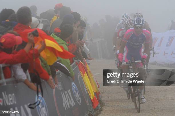 65Th Tour Of Spain 2010, Stage 20Illustration Illustratie, Peleton Peloton, Fog Mist Brouillard, San Martin De Valdeiglesias - Bola Del Mundo /...